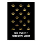 Black and gold crown pattern