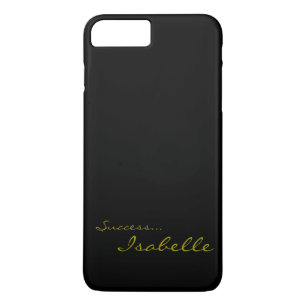 Black and Gold Custom Monogram iPhone 7 Cov 8 Plus/7 Plus Case
