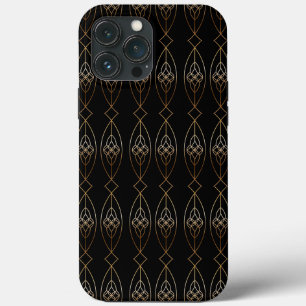 Black And Gold Deco iPhone 13 Pro Max Case