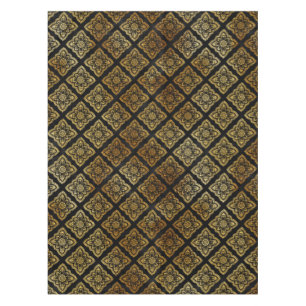 Black And Gold Decorative Tablecloth