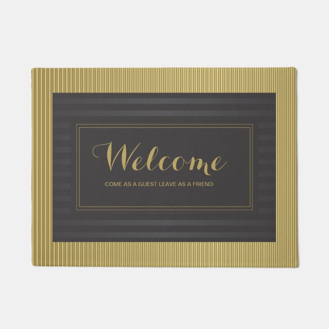 Black and gold doormat (Front)
