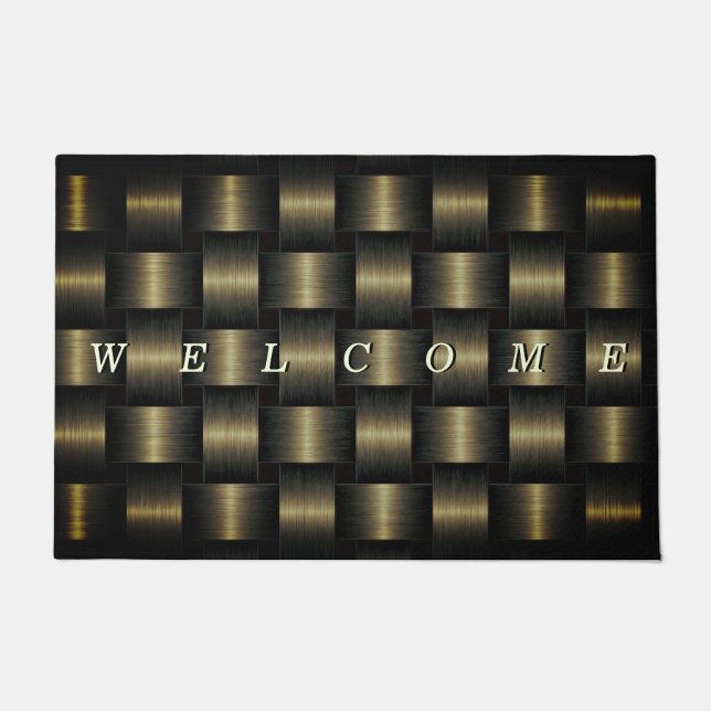 Black and Gold Doormat (Front)
