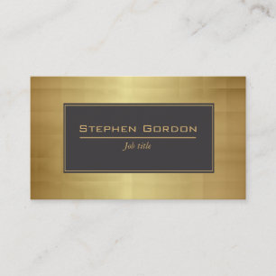 Black and gold elegant business card
