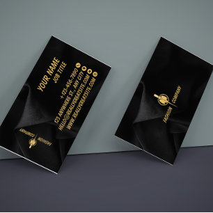 Black and Gold Elegant Fashion Business Card