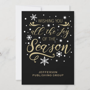 Black and Gold Elegant Modern Business holiday