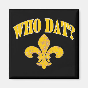 Black and Gold Fleur De Lis Magnet