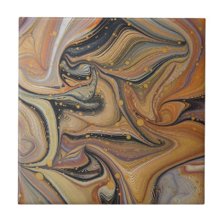 Black and gold floor Ceramic tiles