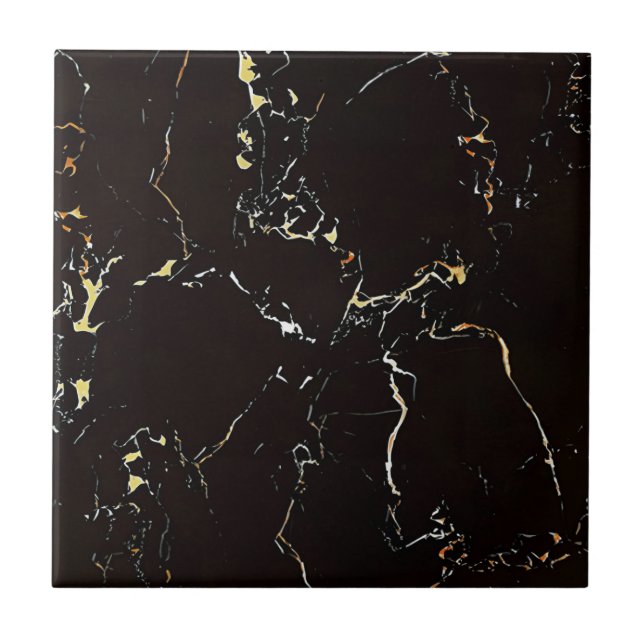Black and gold floor tiles (Front)