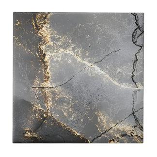 black and gold floor tiles deep colour tone