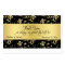 Black and Gold Floral Wedding Favour Tag