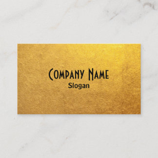 Black and Gold Foil Photo Business Card