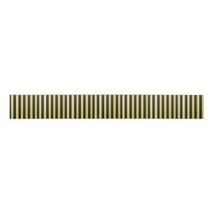 Black and Gold For Men Striped Ribbon Grosgrain Ribbon