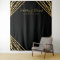 Black And Gold Geometric Abstract Photo Backdrop