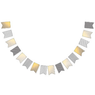 Black and Gold Geometric Banner