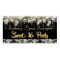 Black and Gold Glam Sweet 16 Party Banner