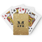 Black and Gold Glitter Personalized Monogram Name