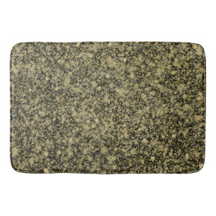 Black and Gold Glitter Sparkle Bath Mat