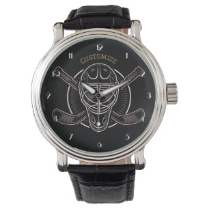 Black And Gold Goalie Mask Watch