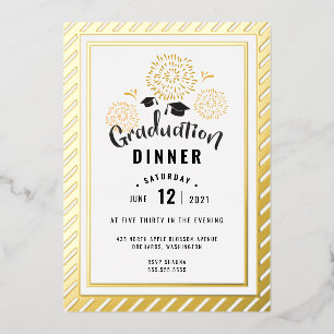 Black and Gold Graduation Celebration Party 