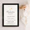 black and gold graduation ceremony invitation