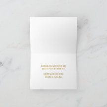 Black and Gold Graduation Note Cards | 2026