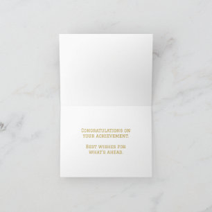 Black and Gold Graduation Note Cards   2026