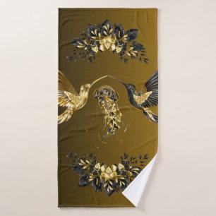 Black and Gold Graphic Art, Ethereal Union