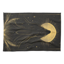 Black and Gold High Priestess Mystical Apron
