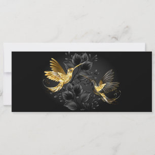 Black and Gold Hummingbird Announcement