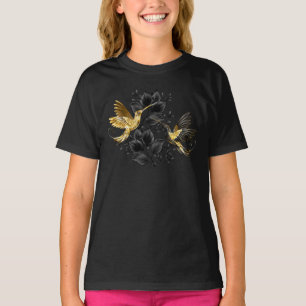Black and Gold Hummingbird T-Shirt