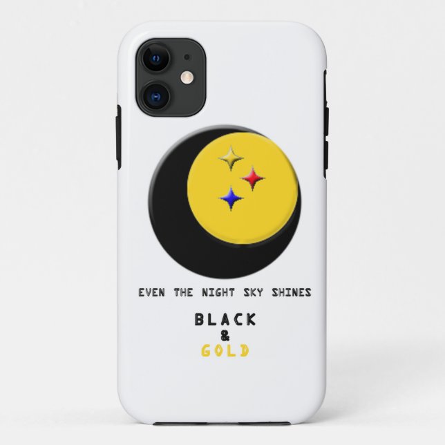 Black and Gold is even in the Night Sky Case (Back)