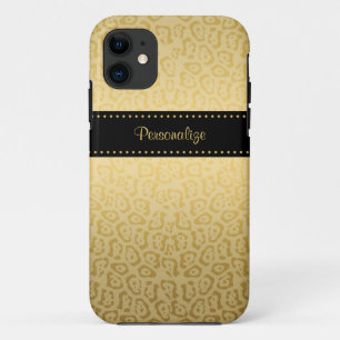 Black and Gold Jaguar iPhone 11 Case