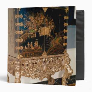 Black and gold lacquer cabinet binder