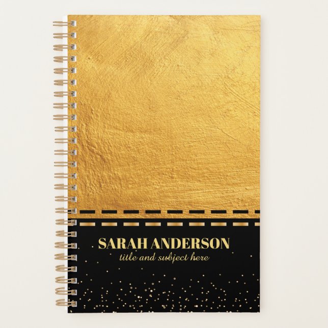 Black and Gold Luxury Planner (Front)