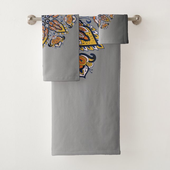 Black and Gold Mandala Floral Art (En situation)