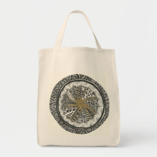 Black and Gold Mandala Tote Bag