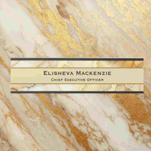 Black and Gold Marble Office Door Sign Name Plate