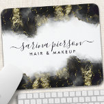 Black And Gold Modern Art Liquid Watercolor Ink Mouse Pad<br><div class="desc">Black And Gold Modern Art Liquid Watercolor Ink Mouse Pad. Perfect for makeup artists,  hair stylists,  cosmetologists,  and more!</div>