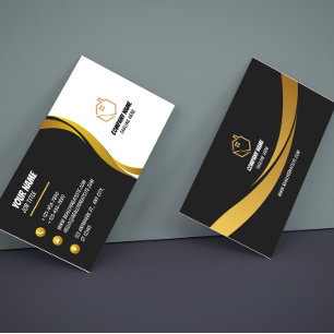 Black and Gold Modern Luxury Business Card