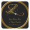 Black and Gold Monogram 50th Anniversary Sticker
