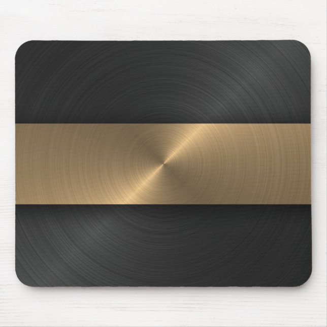 Black And Gold Mouse Pad (Front)