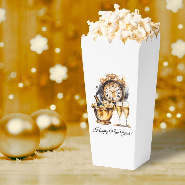 Black and Gold New Year’s Eve Favor Box (Creator Uploaded)