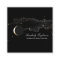 Black and Gold Night Stars Crescent Moon Modern