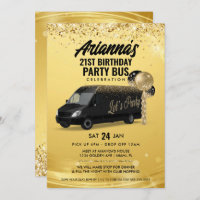 Black and Gold Party Bus