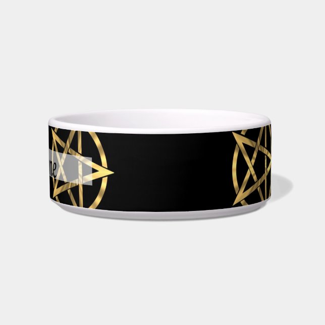 Black and gold pentagram bowl (Right)