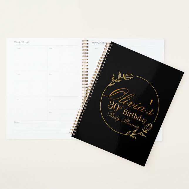 Black and Gold Personalized (Devant avec enveloppe)