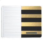 Black And Gold Personalized Journal