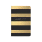Black And Gold Personalized Journal