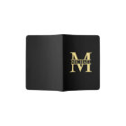 Black and Gold Personalized Monogram and Name