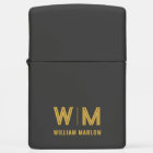 Black and Gold Personalized Monogram & Name Custom